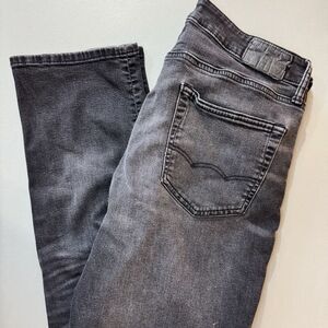 American Eagle Black Airflex Athletic Straight Leg Denim Jeans‎ Men's Size 34x28